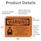 Signmission Carbon Dioxide Gas Discharge With Symbol OSHA Warning Sign, Vinyl Decal, 18in W x 12in L, 2PK OS-2PACK-WS-D-1218-L-11997 - alternate 2